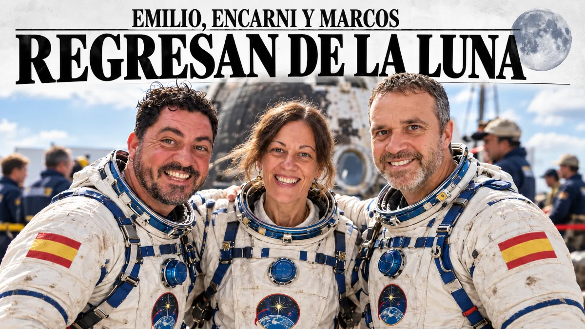 🚨 ÚLTIMA HORA: Emilio, Encarni y Marcos regresan de la Luna… y algo raro pasa en la cafetería